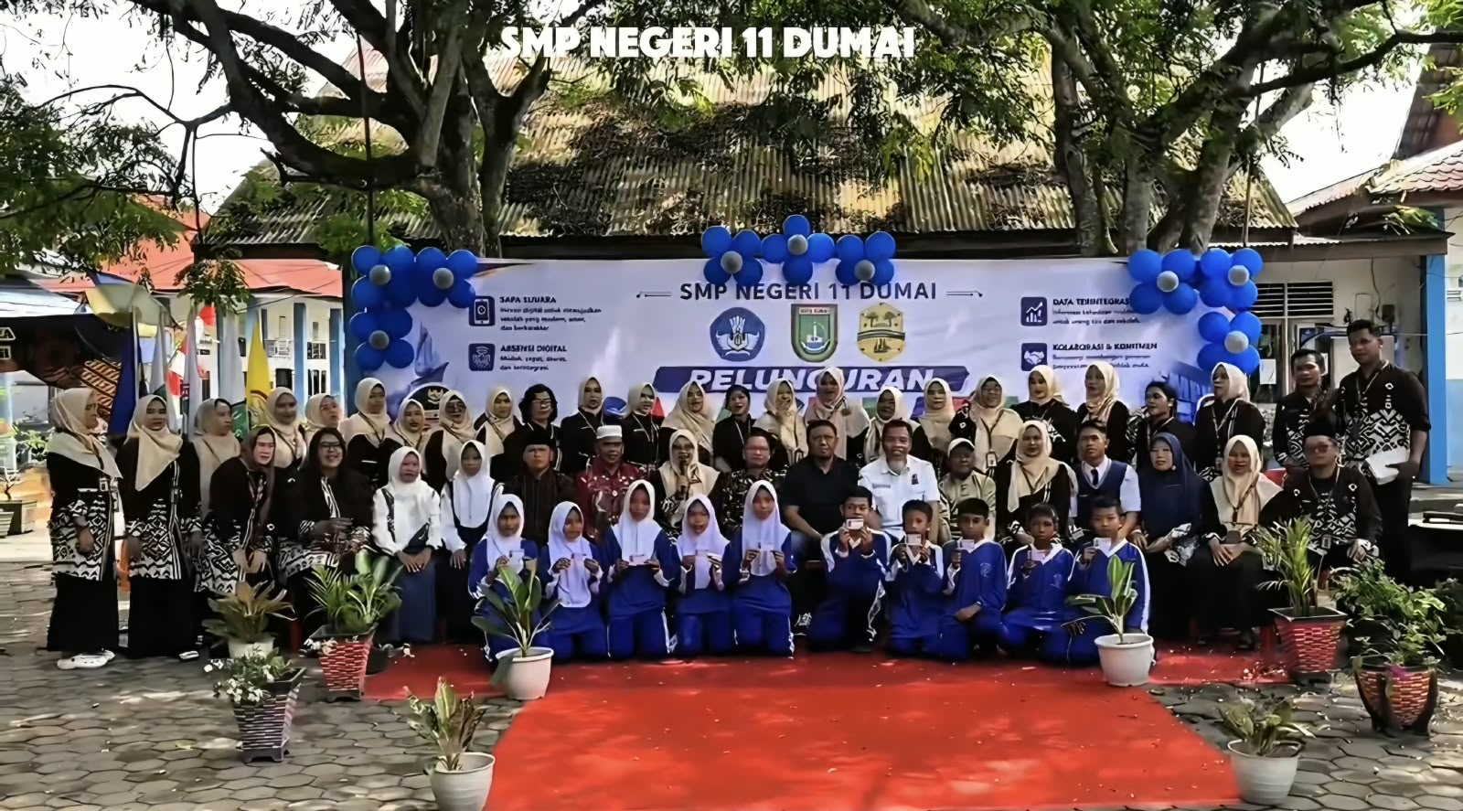Peluncuran Aplikasi SAPA JUARA – Aplikasi Presensi Digital Smart Card – pada SMPN 11 Dumai